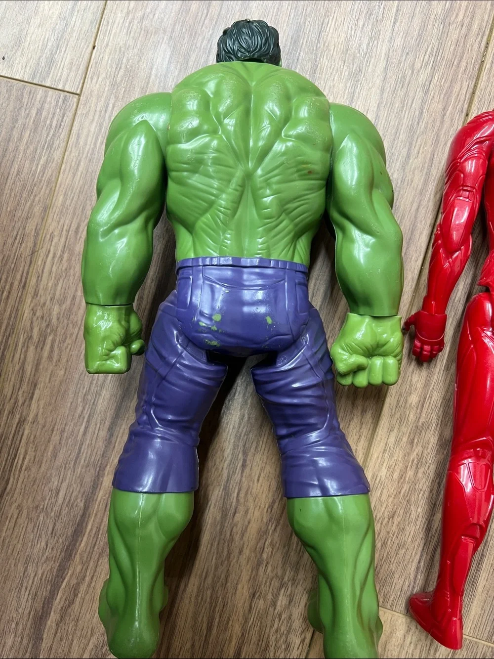 Marvel Red Iron Man & Black Batman Kids Superhero Figures